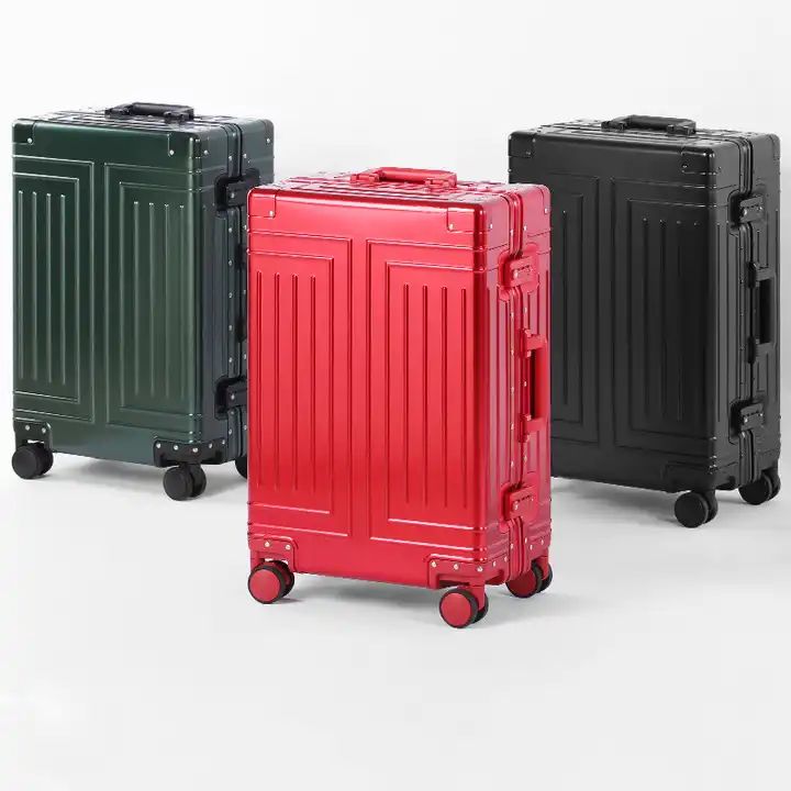 New style all aluminum magnesium alloy luggage large capacity aluminum frame pure metal suitcase
